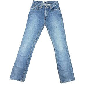 Vintage Gap Boot Cut Jeans Womens 4 Long Tall Button Fly Mid Rise Blue Denim Y2K